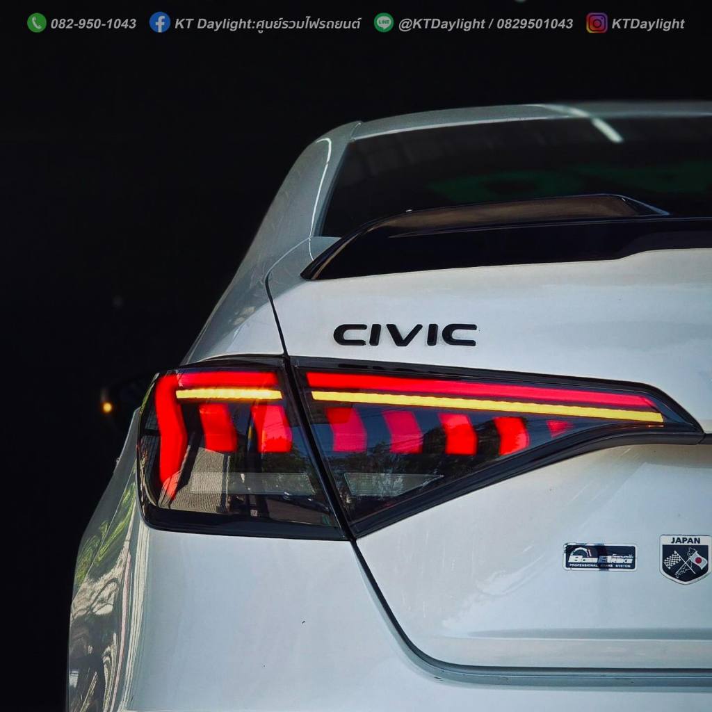 ไฟท้าย V.5 Civic Fe 2022-2024 ซีวิค เอฟอี