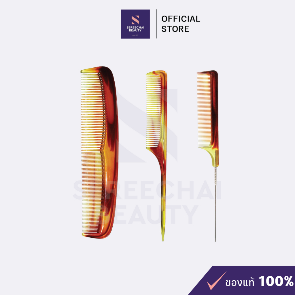 Manshong หวีช่างสีชา