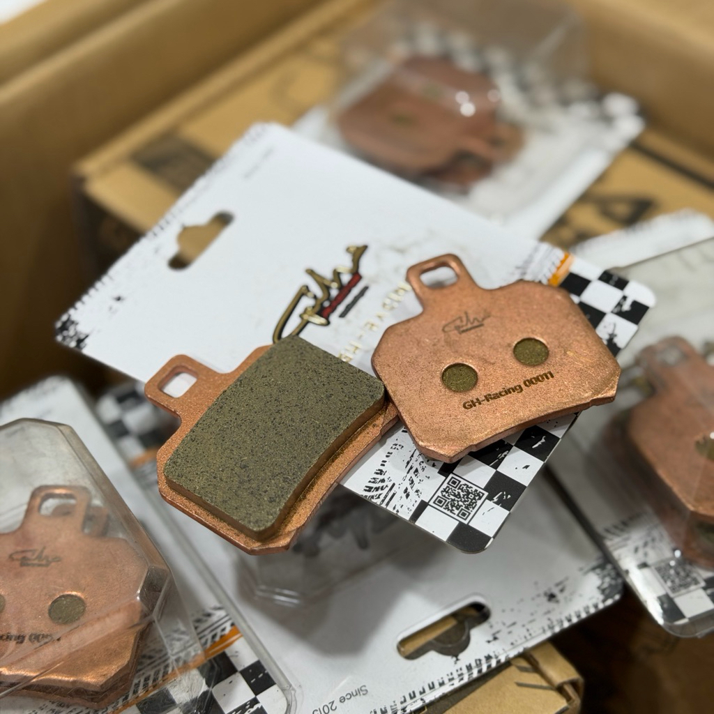 ผ้าเบรคทองแดง ปักข้าง/ด้วง GH Racingแท้