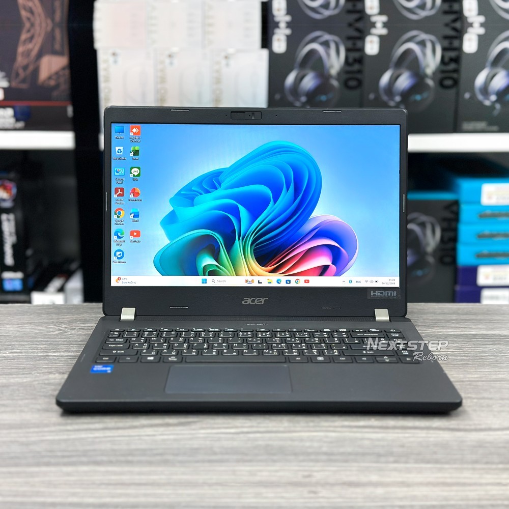 โน๊ตบุ๊ค Acer TravelMate P214 | Core i5-1135G7 | Ram 8GB | SSD M.2 256GB | Display 14″ | Wi-Fi 6 | L