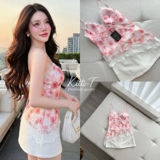 KT 1133 Set (2) ชิ้น เสื้อ+กระโปรง ชุดใส่วาเลนไทน์ Kitti