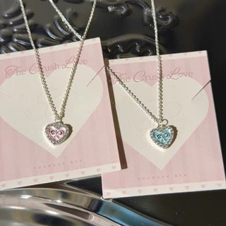 Socrush.bkk | SWEET HEART necklace | SN-091 | สร้อยคอ จี้หัวใจ โบว์