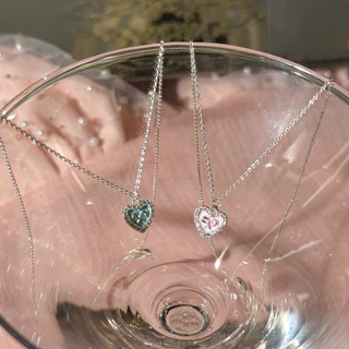 Socrush.bkk | SWEET HEART necklace | SN-091 | สร้อยคอ จี้หัวใจ โบว์