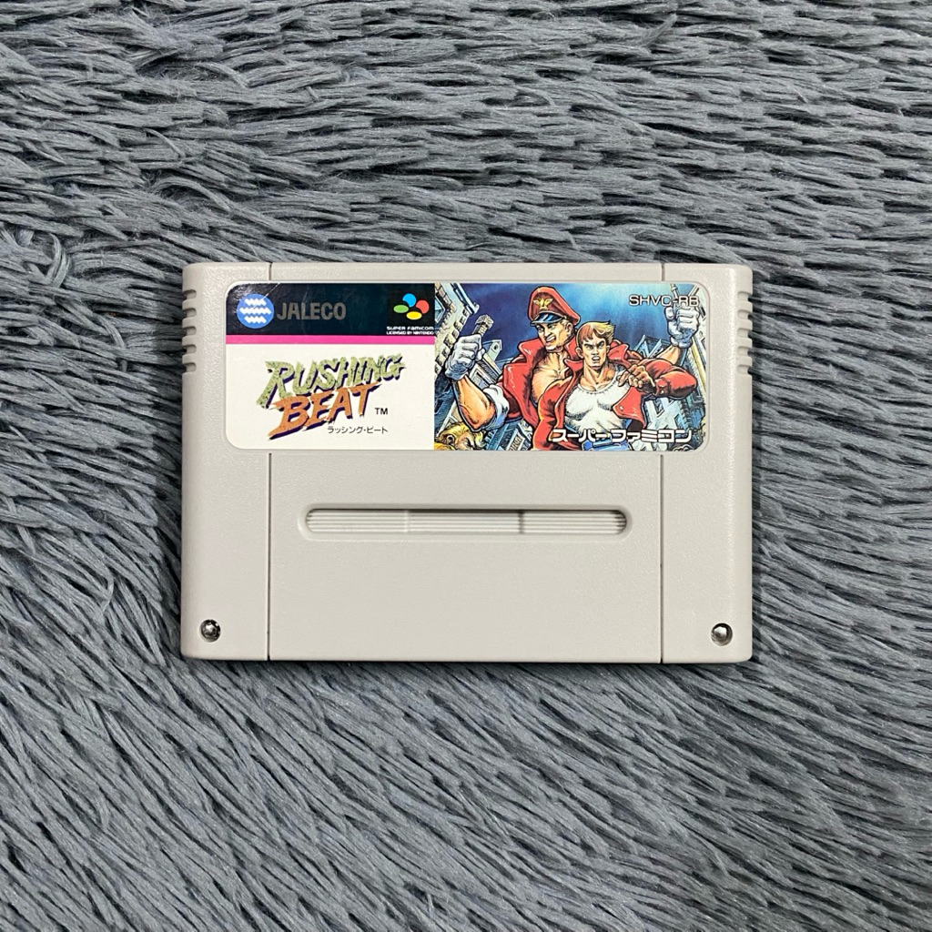 ตลับแท้เครื่อง Super Famicom เกมส์ Rushing Beat (ตะลุยด่าน) โซน 🇯🇵 ตลับสภาพดีเปิดติดง่าย