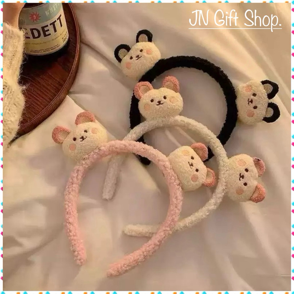 ที่คาดผมตุ๊กตาหมีขนนิ่ม พร้อมส่ง!!จากไทย🇹🇭