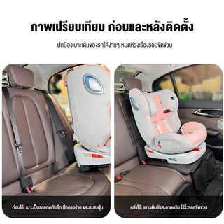 JIESUQI เบาะรองคาร์ซีท PU ผ้าโพลีเอสเตอร์ ผ้าออกซ์ฟอร์ด 600D และแบบ Sport Style ป้องกันเบาะรถยนต์เป็นรอย กันรอยขีดข่วน