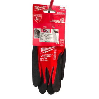 MILWAUKEE ถุงมือกันบาด Cut 1 Dipped Gloves #M #L 48-22-8901/48-22-8902