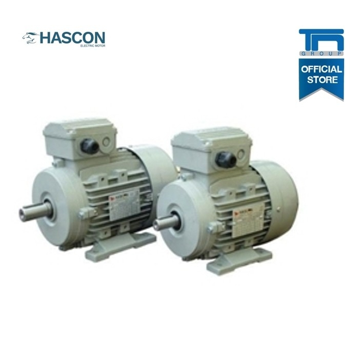 HASCON 0.37kW 4P B3 M 71M 220/380V มอเตอร์ 0.5แรงม้า 1440รอบ 4โพล แบบขาตั้ง ไฟ 220/380V 3เฟส