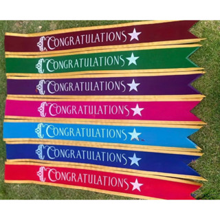 สายสะพายปัจฉิม เนื้อกำมะหยี่ ขนาดใหญ่ สายสะพายรับปริญญา สายส…