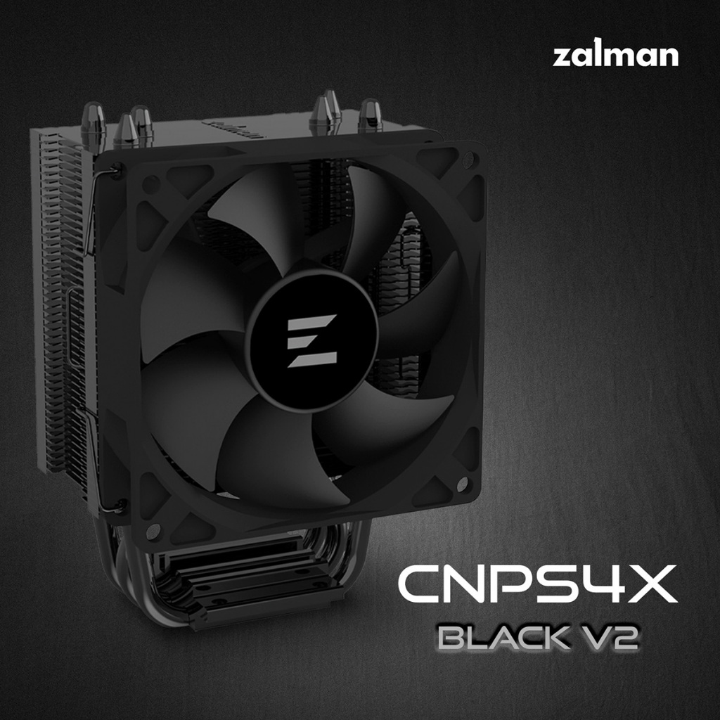 CPU AIR COOLER (พัดลมซีพียู) ZALMAN CNPS4X BLACK V2 CPU COOLER