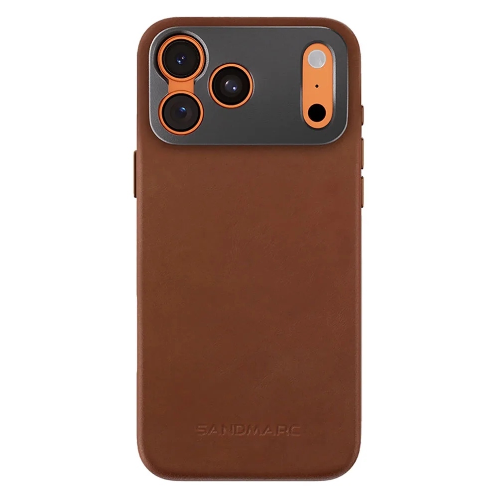 Sandmarc Pro Leather Case เคสกันกระแทกสำหรับ 17 Pro Max สี Tan