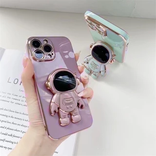 เคส ขาตั้ง สำหรับ OPPO A6T A6PRO A6X A6 A5PRO A5X A5i A3 A3X A5 A3PRO การ์ตูน อวกาศ หรูหรา กันกระแทก แบบนิ่ม ตั้งได้