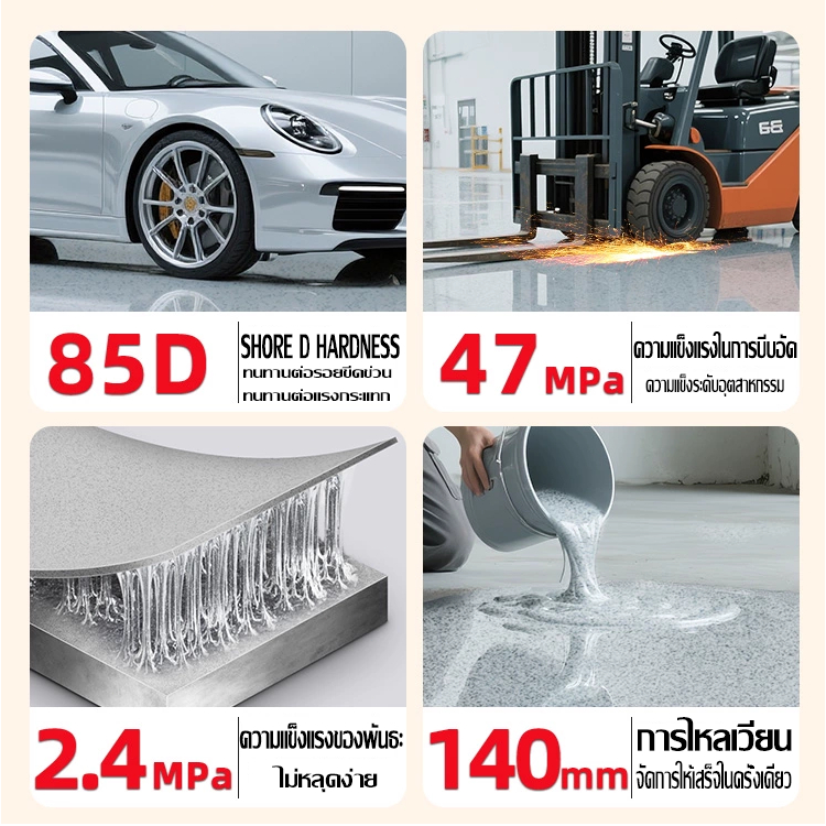 สีอีพ็อกซี่ 2K สี epoxy 2k ขนาด 5 ลิตร  สีทาภายในสีทาพื้นปูน สีอีพ๊อกซี่ สีทาพื้นปูนepoxy สีทาโรงงาน สีทาพื้น คลังสินค้า - รูปที่ 2