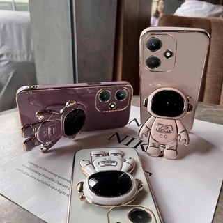 เคส ขาตั้ง สำหรับ OPPO A6T A6PRO A6X A6 A5PRO A5X A5i A3 A3X A5 A3PRO การ์ตูน อวกาศ หรูหรา กันกระแทก แบบนิ่ม ตั้งได้