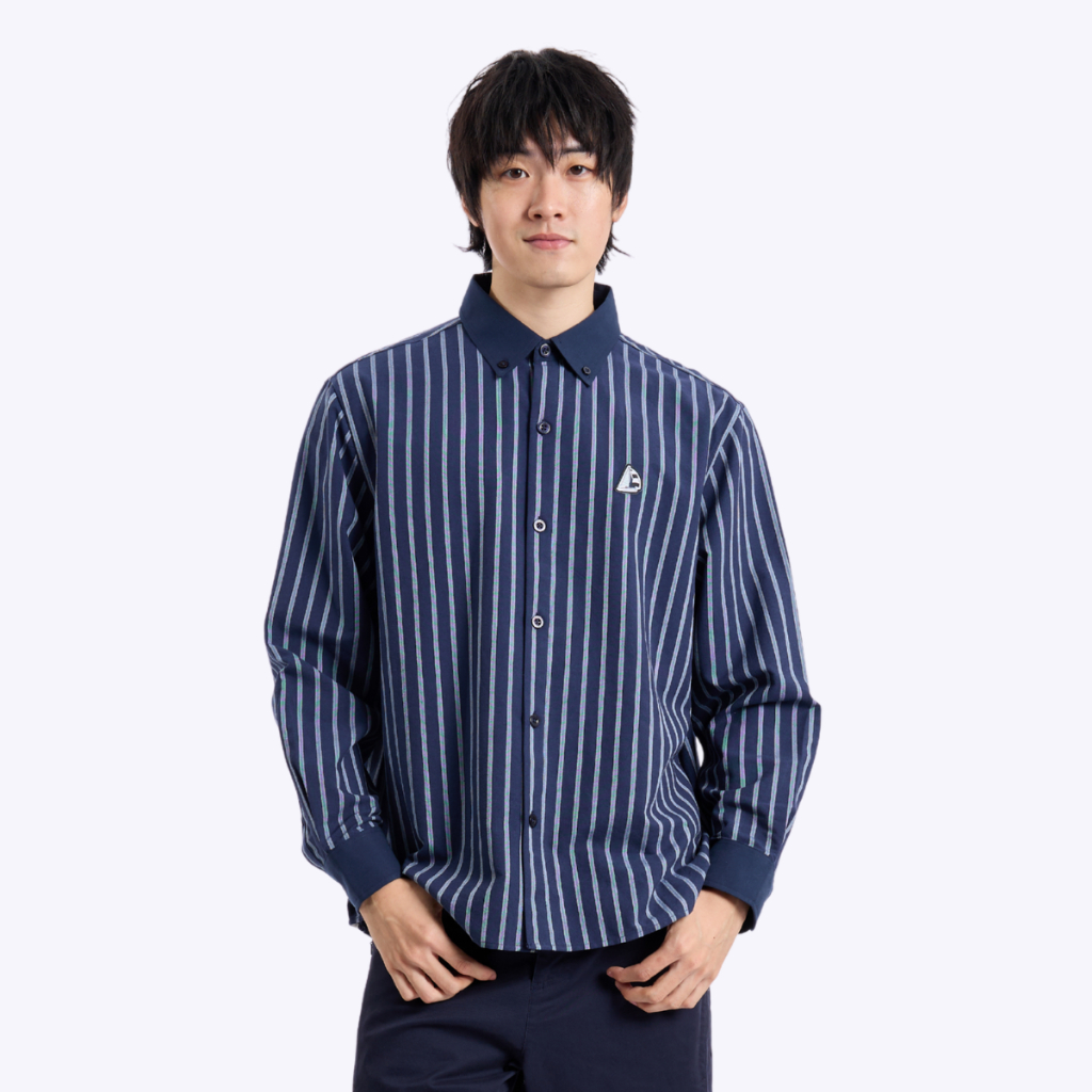 BODY GLOVE Men's SAILING YACHT CLUB Shirt เสื้อเชิ๊ตแขนยาว ผู้ชาย สี Navy