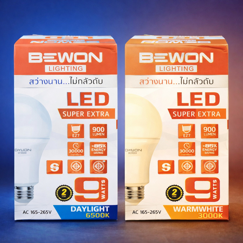 BEWON LED 9W E27 Daylight / Warmwhite