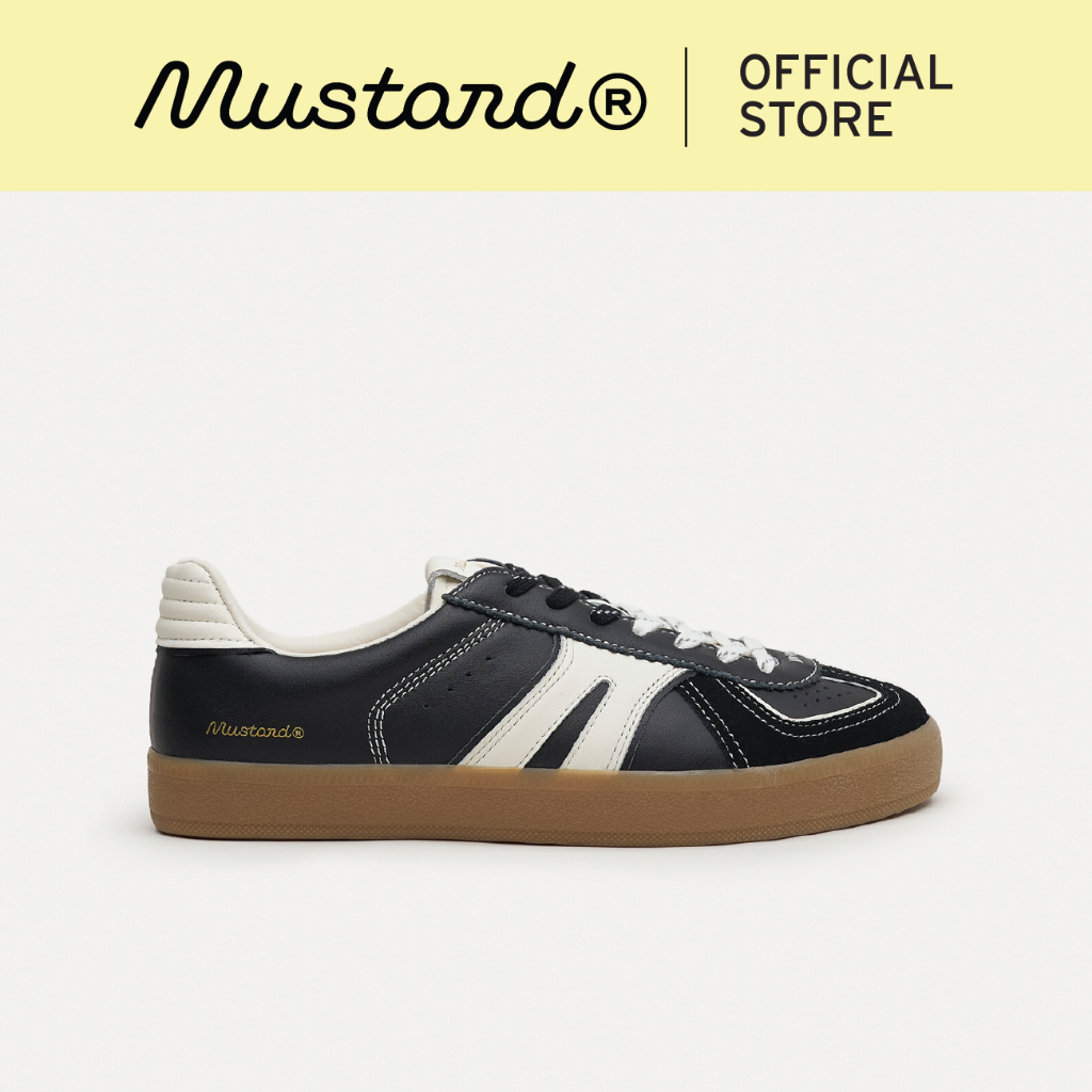 Mustard Trace Smoke Black | รองเท้าหนัง