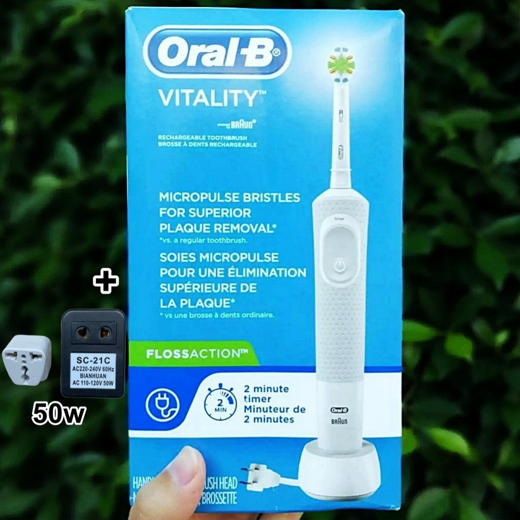 ออรัลบี แปรงสีฟันไฟฟ้าแบบชาร์จไฟได้ Oral-B® Electric Rechargeable Toothbrush, Vitality™ FlossAction™