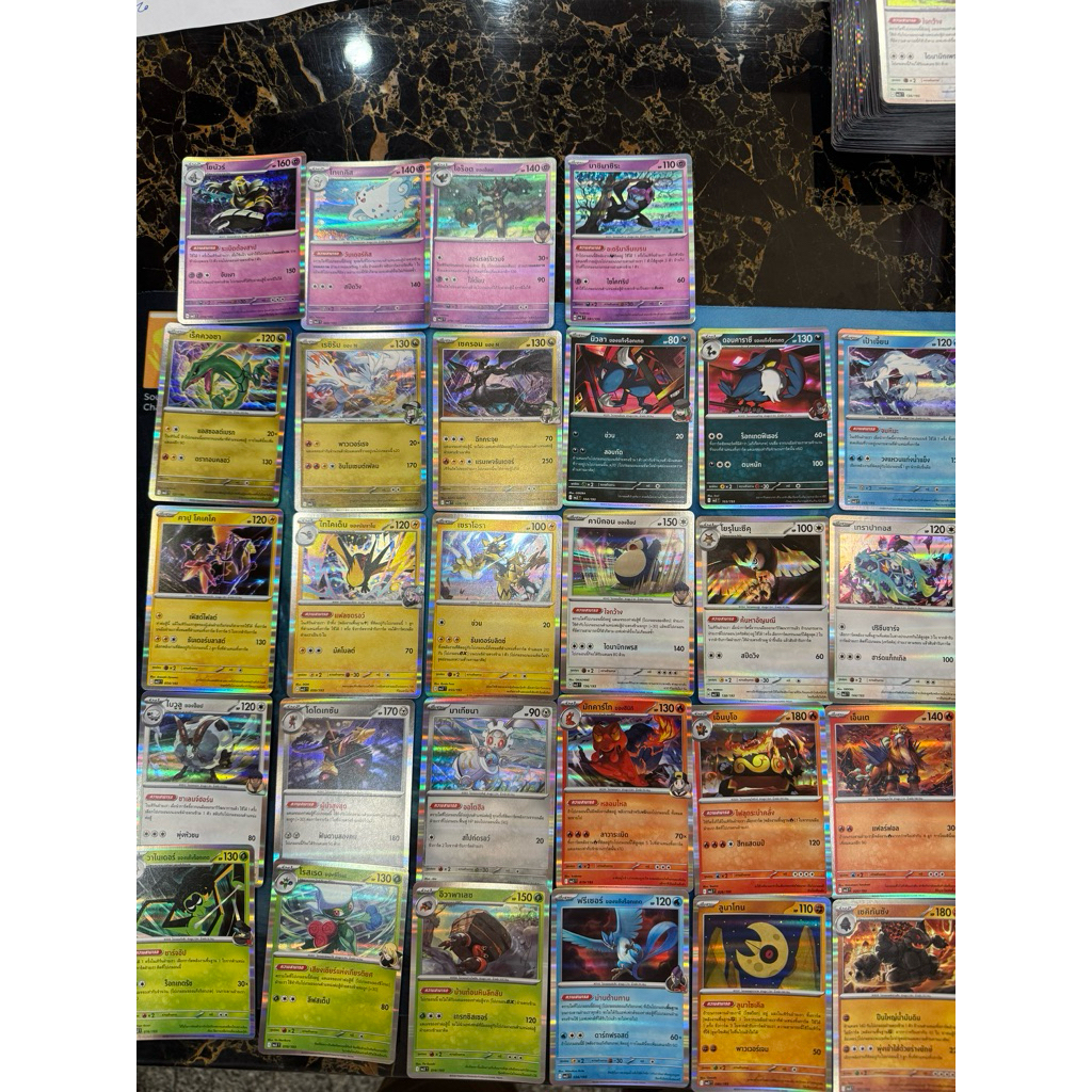การ์ด โปเกม่อนไทย ชุด วิวัฒนาการเมก้าดรีม Ex " ระดับ Rare"
