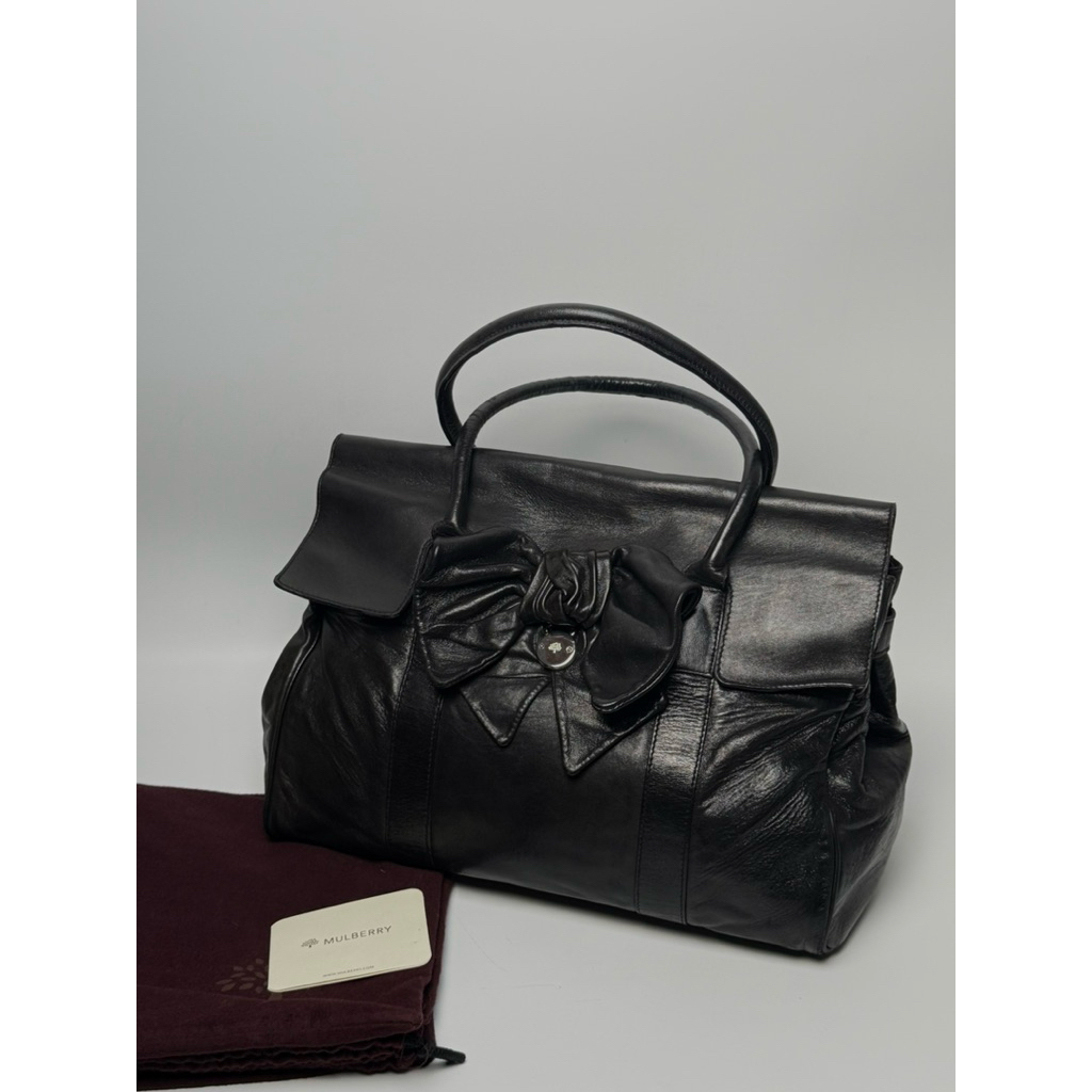 กระเป๋าสะพาย MULBERRY RUBY BAYSWATER สีดำ สวย มือสองของแท้