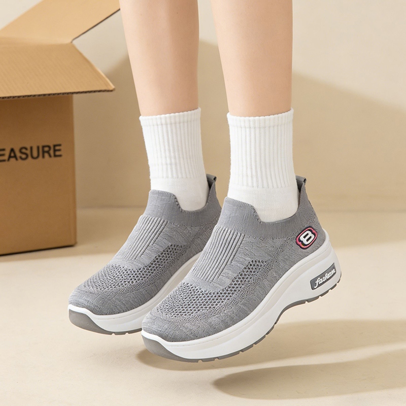Fshoes รองเท้าผ้าใบผู้หญิง จัดส่งรวดเร็วจากประเทศไทย ผลิตจากผ้าตาข่ายระบายอากาศ น้ำหนักเบาและระบายอากาศได้ดี