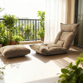 โซฟาญี่ปุ่น โซฟานั่งพื้น เก้าอี้ญี่ปุ่น ปรับเอนได้ 6 ระดับ เ…