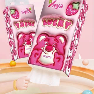 ซื้อ5 แถม1 YAYA กระดาษทิชชู่ GB/T 20808 ทิชชู่เช็ดหน้า หนา 4 ชั้น 1000 แผ่น ทิชชู่แบบดึงแขวนได้ ดีลักซ์ คอมฟอร์ท กร COD