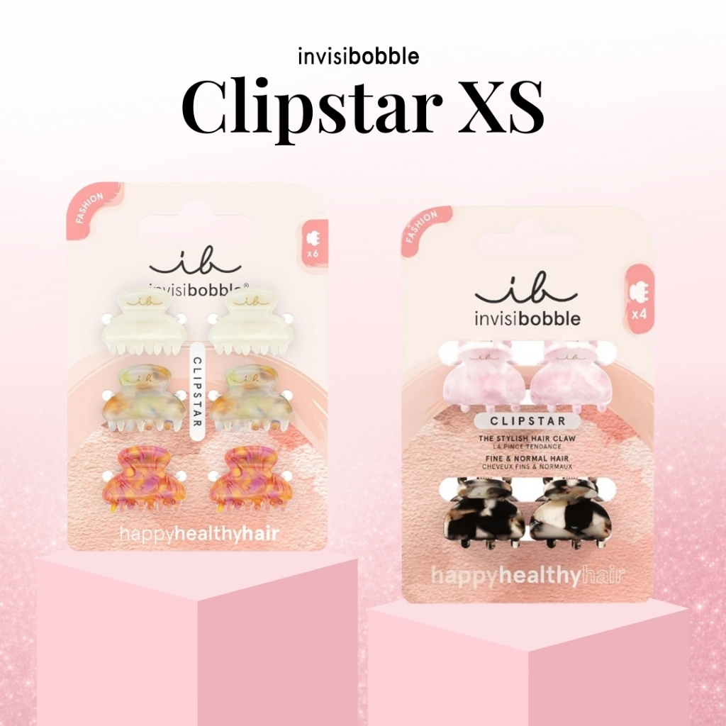 invisibobble Clipstar XS กิ๊บหนีบผม ถนอมเส้นผม ขนาดเล็ก เหมาะสำหรับติดปอยผม