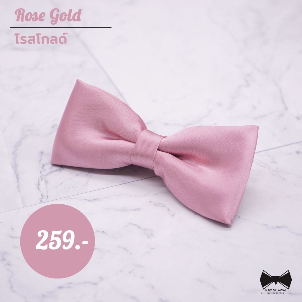 เซ็ทเนคไท+ผ้าเช็ดหน้าสูทSilk Satinสีพิงค์โกลด์/โรสโกลด์ ราคา ถูกที่สุด ดีลบีเคเค แกลเลอรีภาพที่ 5