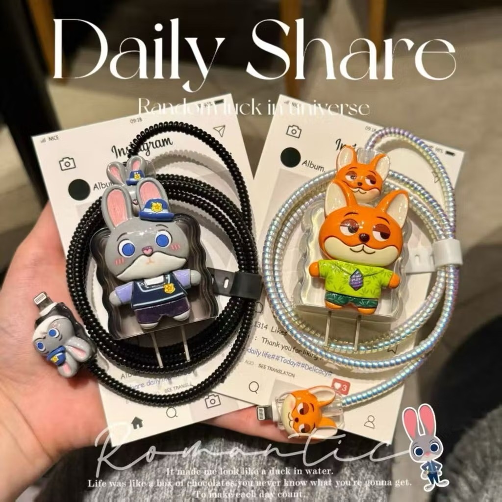 เคสหัวชารจ์ ที่กันสายหัก ตัวล็อคสาย 18w 20w ชุด5ชิ้น สินค้าพร้อมส่งจากไทย
