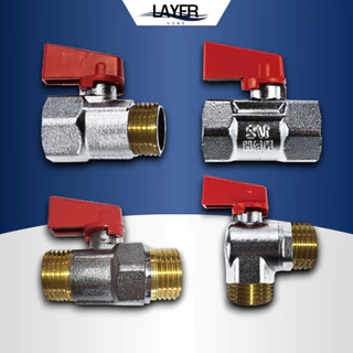 สต๊อปวาล์ว มินิบอลวาล์ว 2ทาง mini ball valve 2 way 4 หุน 1/2" พร้อมส่งจากไทย