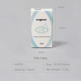 น้ำตาเทียม💧Magister Eye Drops ความชุ่มชื้นสูง คอนแทคเลนส์ 10 มล. สูตรอ่อนโยน ให้ความชุ่มชื้นต่อดวงตา