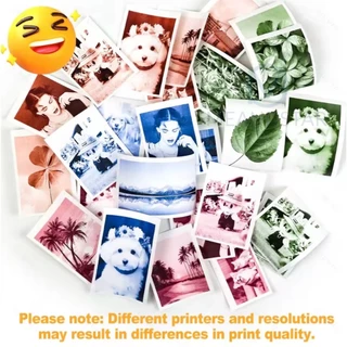 กระดาษปริ้น ขนาด 57*25mm สำหรับเครื่องปริ้นทุกรุ่น เครื่องปริ้นถ่ายรูปเด็ก อยู่ได้ 10 ปี มี 4 สี
