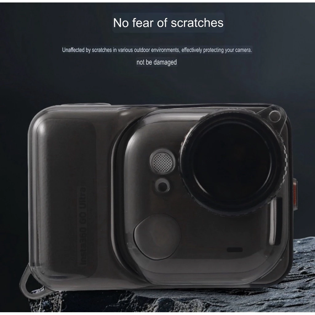 เคสยาง ใส TPU สำหรับ Insta360 Go Ultra TPU Protection Case for Insta360 GoUltra เคส แบบใส เคส กันกระแทก thumbnail 4