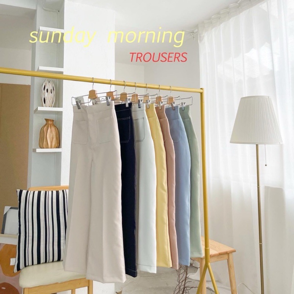 [Used Once] Everydayylook Sunday Morning Pants Size M (Cream)