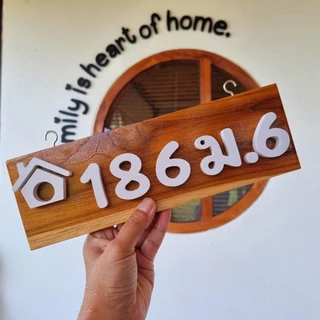 ป้ายบ้านเลขที่มินิมอล ใส่เลขให้ แจ้งเลขทางแชท