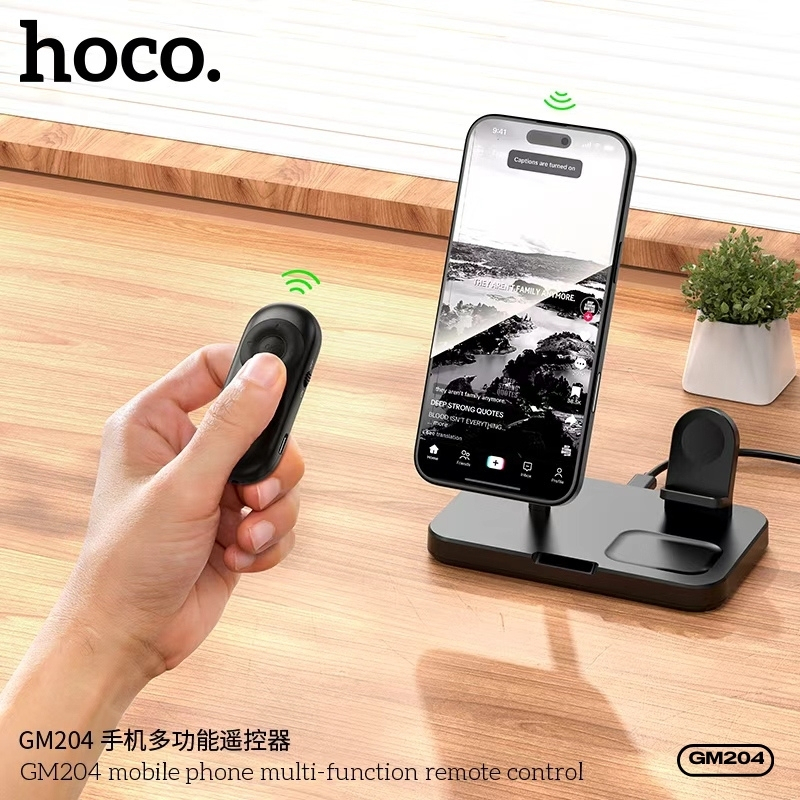 รีโมทถ่ายรูปมือถือขนาดพกพา Bluetooth 5.4 HOCO GM204 เสถียร ใช้งานได้ทั้ง ถ่ายภาพ/วิดีโอ/ดูคอนเทนต์/ควบคุมเสียง - รูปที่ 6