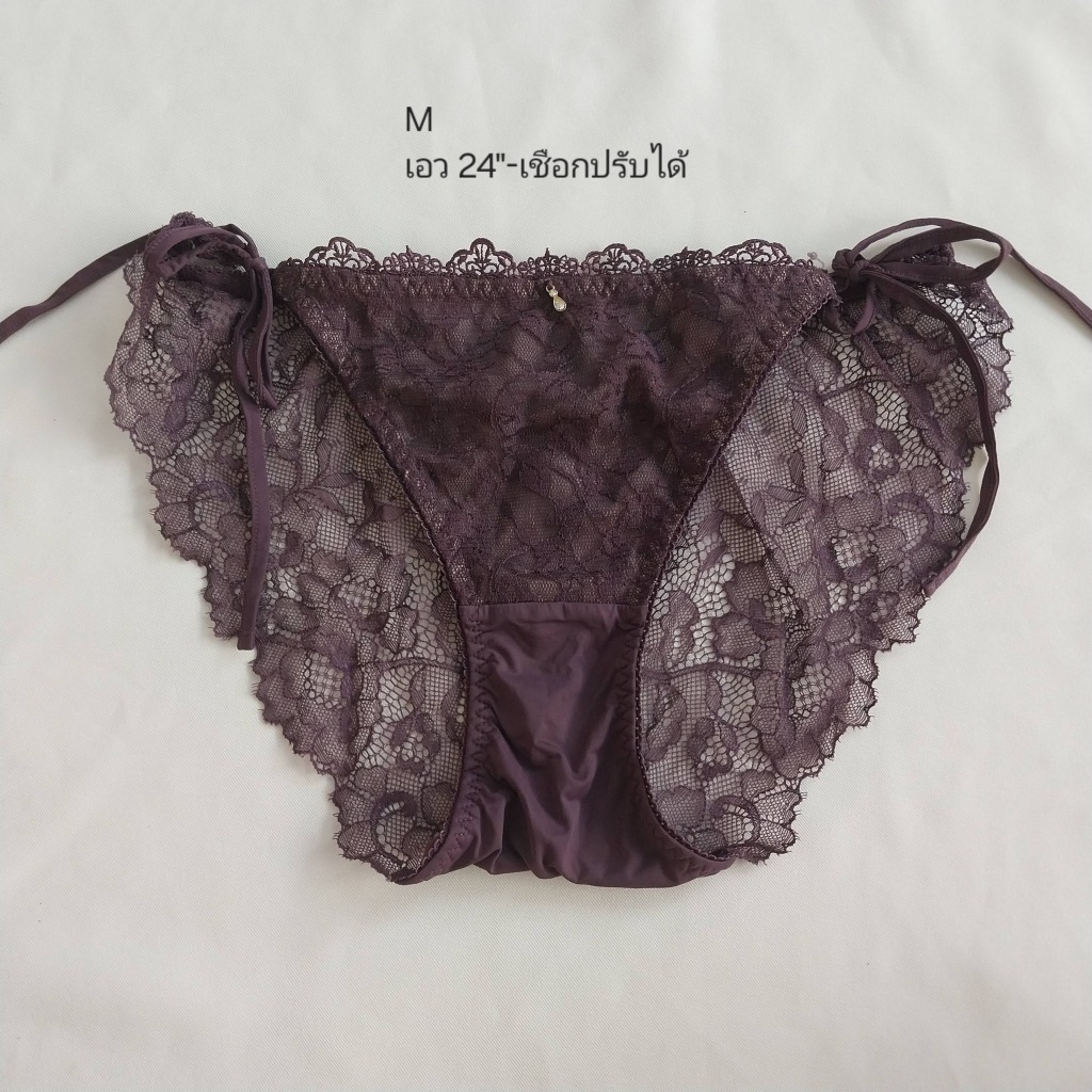 M / Tutu anna กางเกงในญี่ปุ่น ลูกไม้สวย สีม่วง