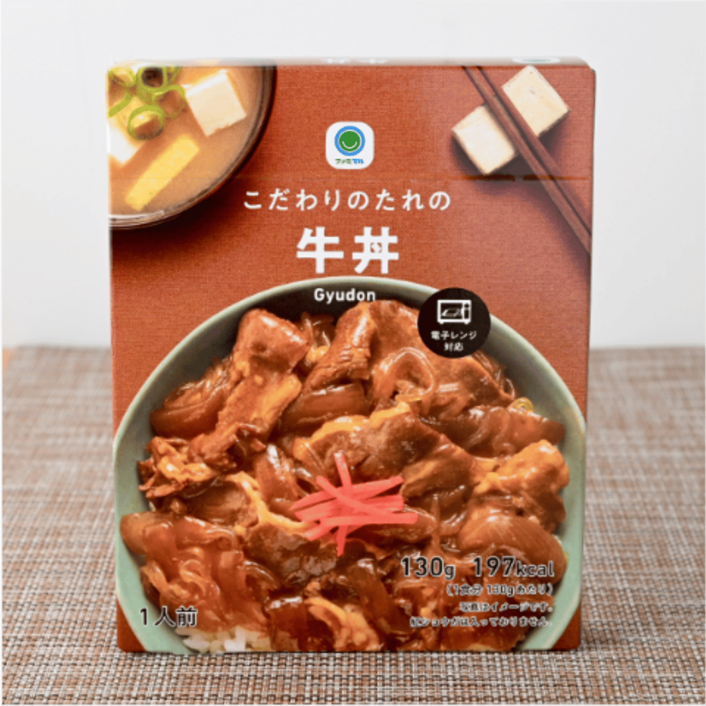 FamilyMart Gyudon Beef Rice Bowl Balanced Sauce Retort Pouch Japanese Meal Ready to Eat