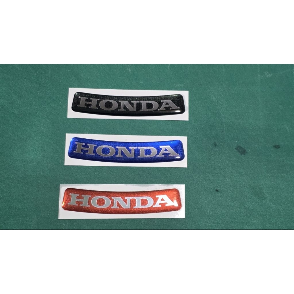 สติ๊กเกอร์แต่วรถ #HONDA นูนโค้ง งานโลโก้ 3D #ฮอนด้านูน