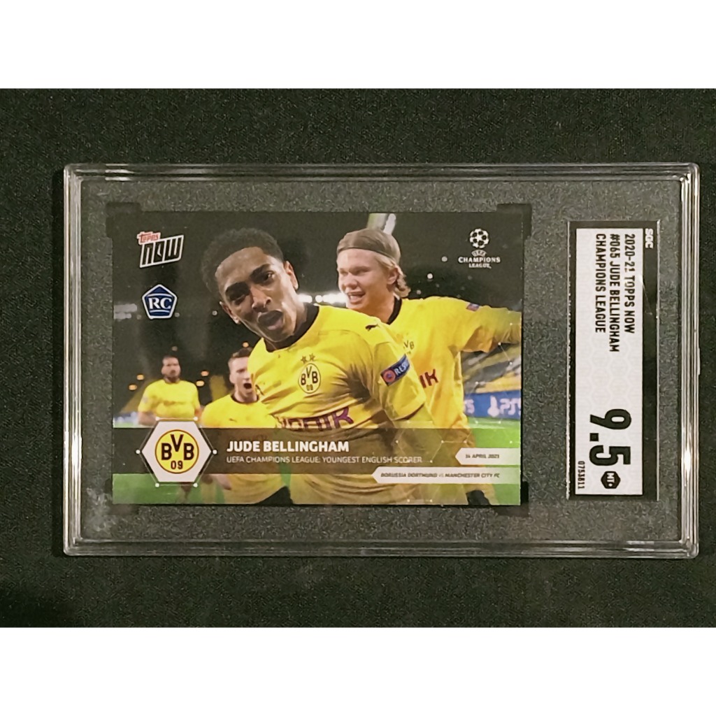2020 Topps Now Bundesliga #65 Jude Bellingham (Haaland) Rookie Card SGC 9.5 Mint+