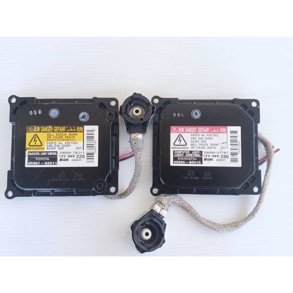 บัลลาสต์ไฟหน้า xenon  TOYOTA CAMRY D4R /D4S แท้ (มือ2ยี่ปุ่นแท้)ใช้คู่กับหลอดซีนอน D4S,D4R เท่านั้น