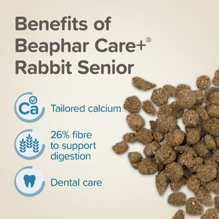 อาหารกระต่าย CARE+ ช่วงอายุ 6 ปีขึ้นไป แบรนด์บีฟาร์ (Beaphar)
