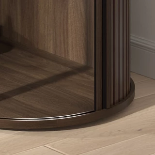 Tomato Home ชั้นทีวี Flutoria oval TV cabinet กว้าง W150ซม| วางทีวีใหญ่สุด65นิ้ว ชั้นทีวีโค้ง สวยงาม
