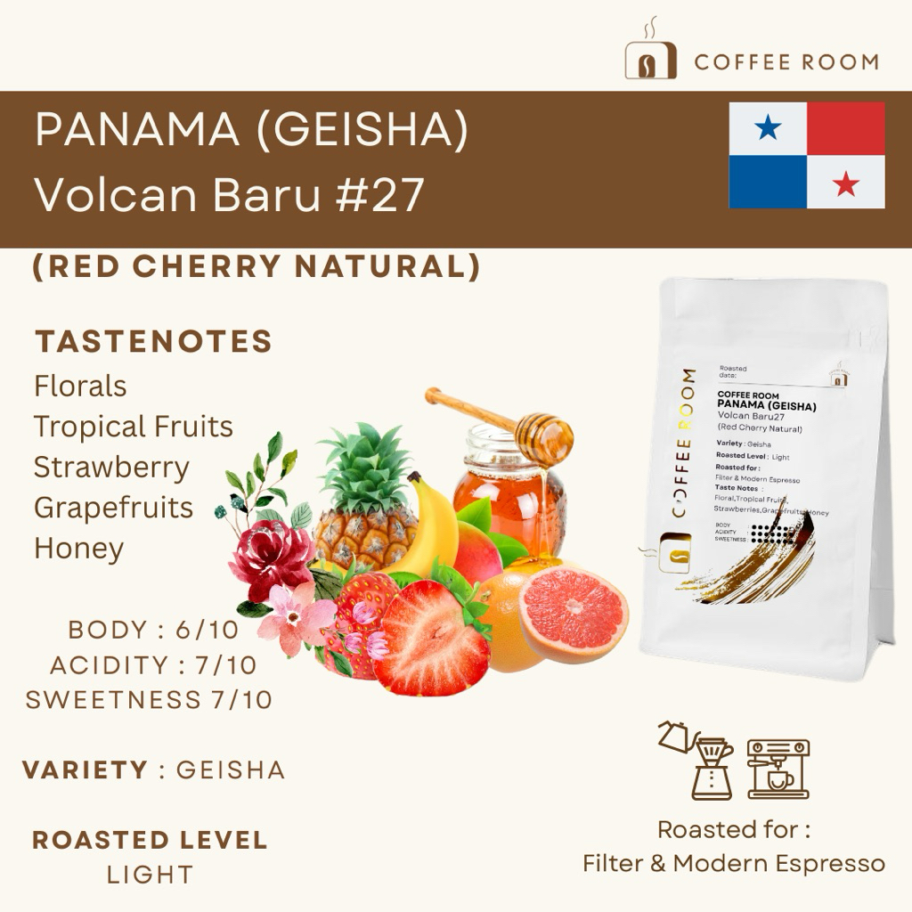 Panama Geisha | Volcan Baru 27กาแฟที่ได้ยินแค่ชื่อก็อร่อยแล้ว รสชาติหอมหวานของผลไม้โซนร้อนฟุ่งๆ ที่คนรักกาแฟไม่ควรพลาด