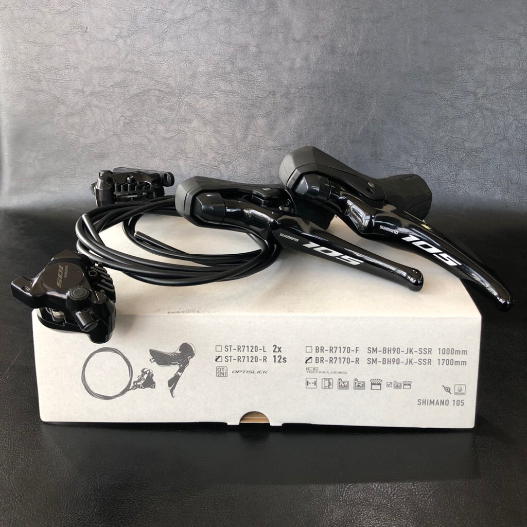 มือเกียร์ shimano 105รุ่นST-R7120-BR-R7170