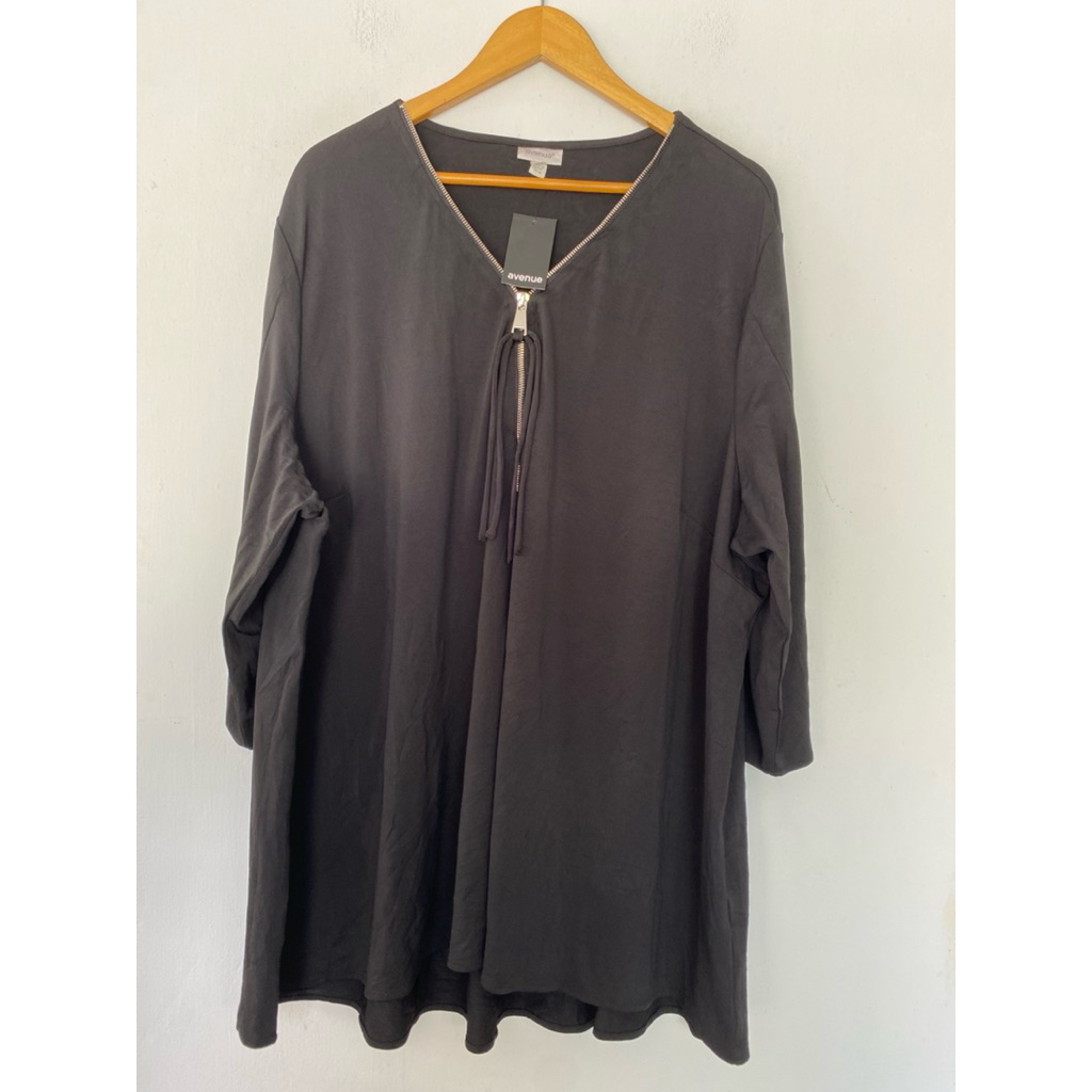 BM2 ผ้าเด้ง Avenue ไซส์ 26/28 อกหน้าผ้า 64 นิ้ว ยาว 33 เสื้อสาวอวบ สีดำ เสื้อดำ ผ้าสะดุ้ง