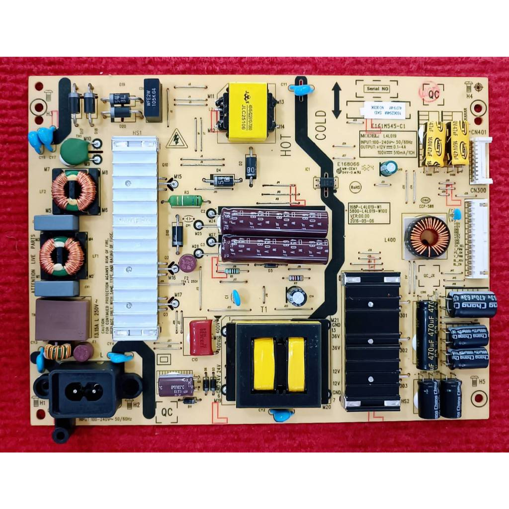 เพาเวอร์ซัพพลายทีวี PANASONIC รุ่น TH-43DX400T พาสบอร์ด 5800-L4L019-W400 อะไหล่แท้ของถอด พร้อมใช้งาน