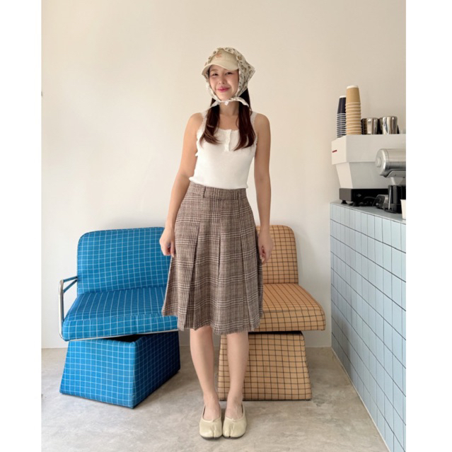 !NEW EMILYYY Y2K SKIRT! กระโปรงสไตล์ Y2K ดีเทลจีบรอบตัว ซิปหลัง* ลุคเกาหลีเกาจัยย รูปที่ 3