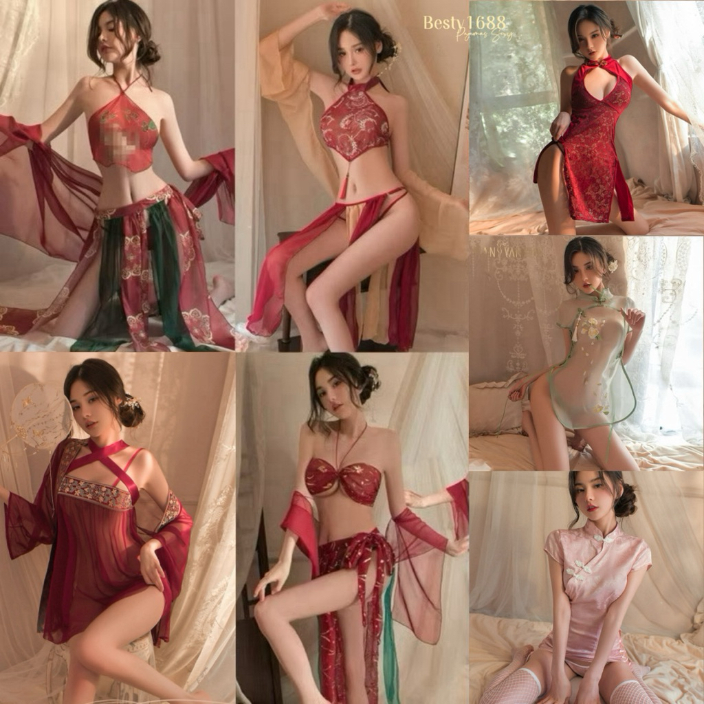 ชุดจีน บางกอกคณิการ์ ชุดตรุษจีน ชุดกี่เพ้า  ชุดนอนเซ็กซี่ รวมรุ่น R/J
